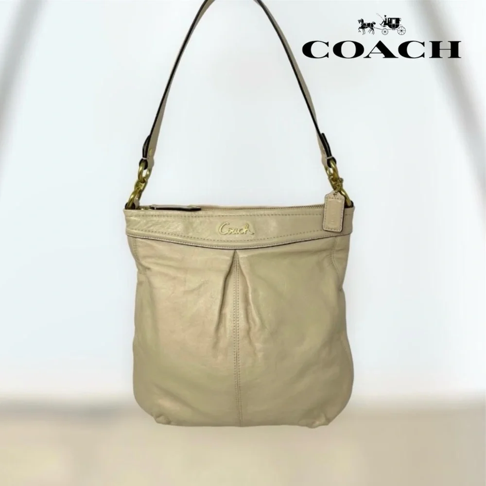 COACH ASHLEY F20114 LEATHER HIPPIE CROSSBODY BAG - Picture 2 of 16